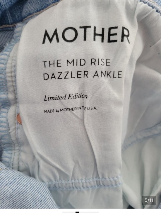 MOTHER Denim - MOTHER Light Blue Mid Rise Dazzler Ankle Jeans